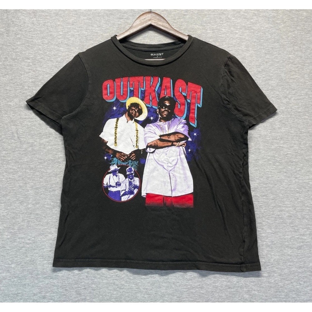 Old Navy Outkast Stankonia Rap Talla T-Shirt Unisex Small Black Graphic Pullover